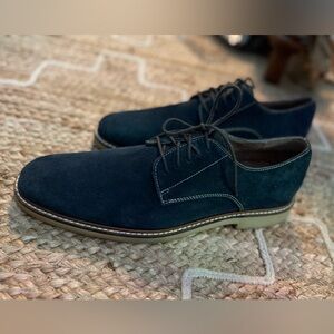 Men’s Banana Republic Navy Suede Derby Shoes - Casual Dress Shoe, size 12